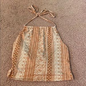 Cropped halter top